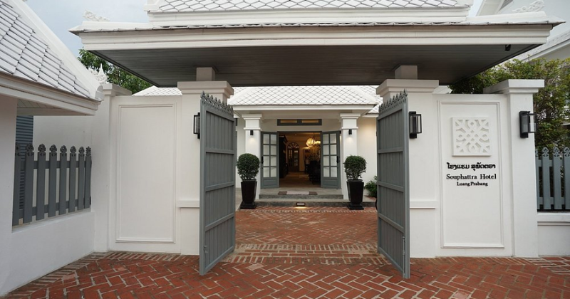 Entrance gate Picture of Souphattra Hotel – A Timeless Retreat